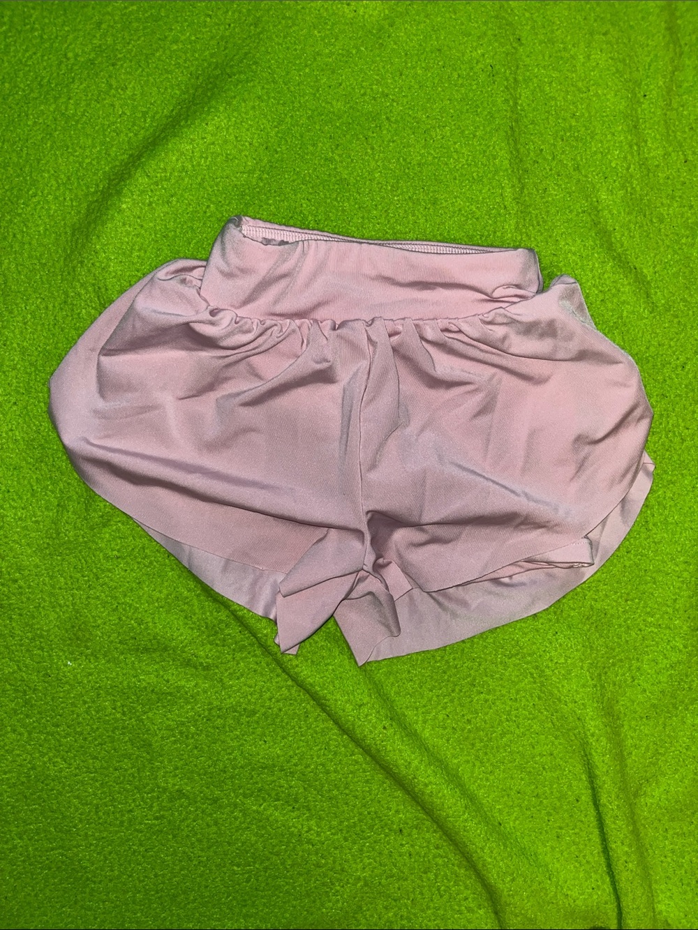 Girls' Light Pink Pull-On Athletic Shorts with Elastic Waist